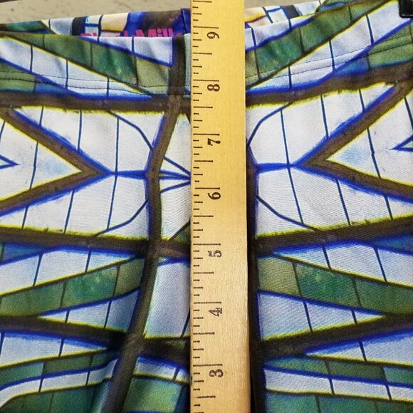 BlackMilk Leggings Women's Small Stained Glass Owl Mosaic 7/8 Pull-On Stretch - Picture 15 of 16